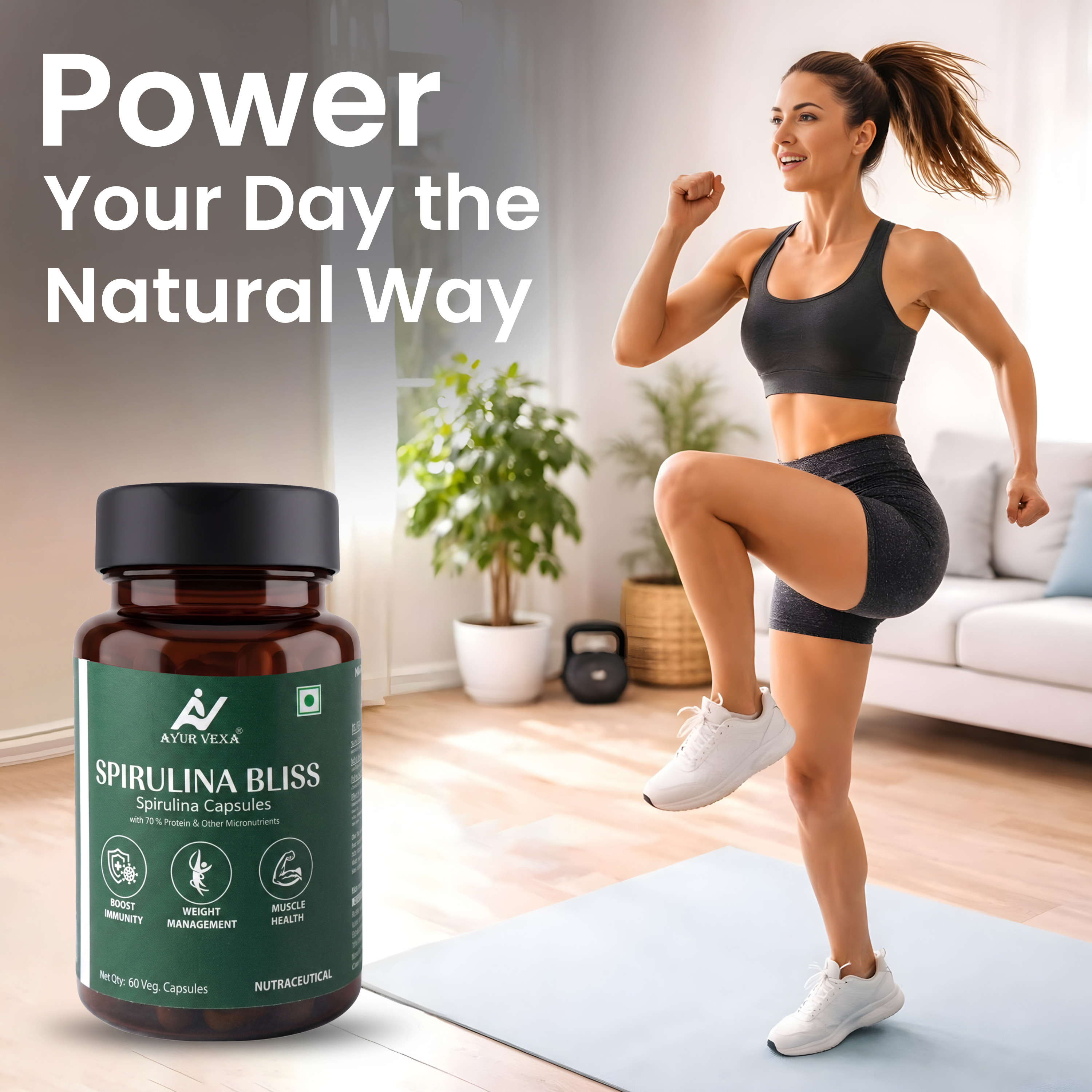 Ayurvexa Spirulina Bliss – Spirulina For Skin Health - Image 4