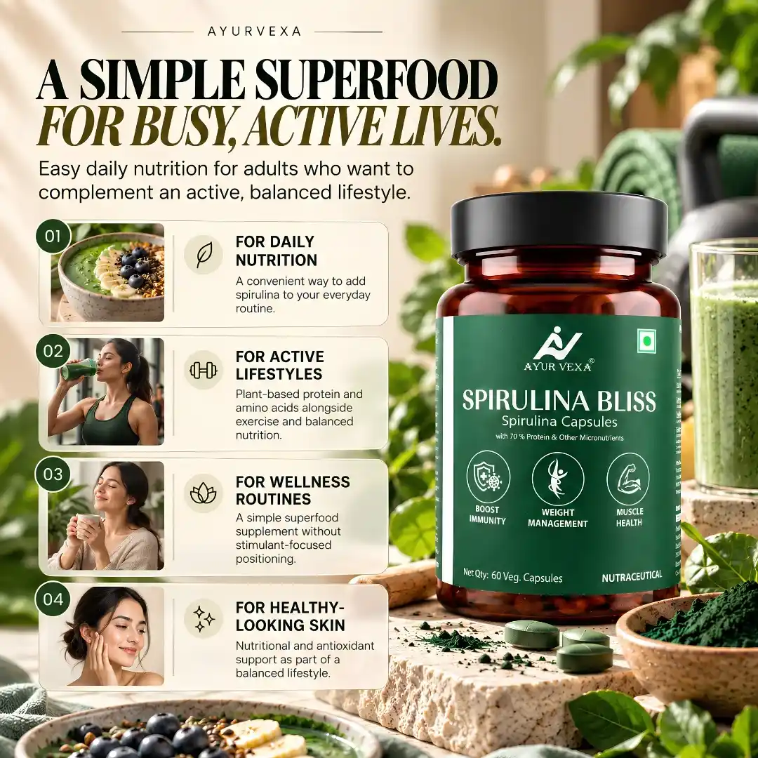 Ayurvexa Spirulina Bliss – Spirulina For Skin Health - Image 4