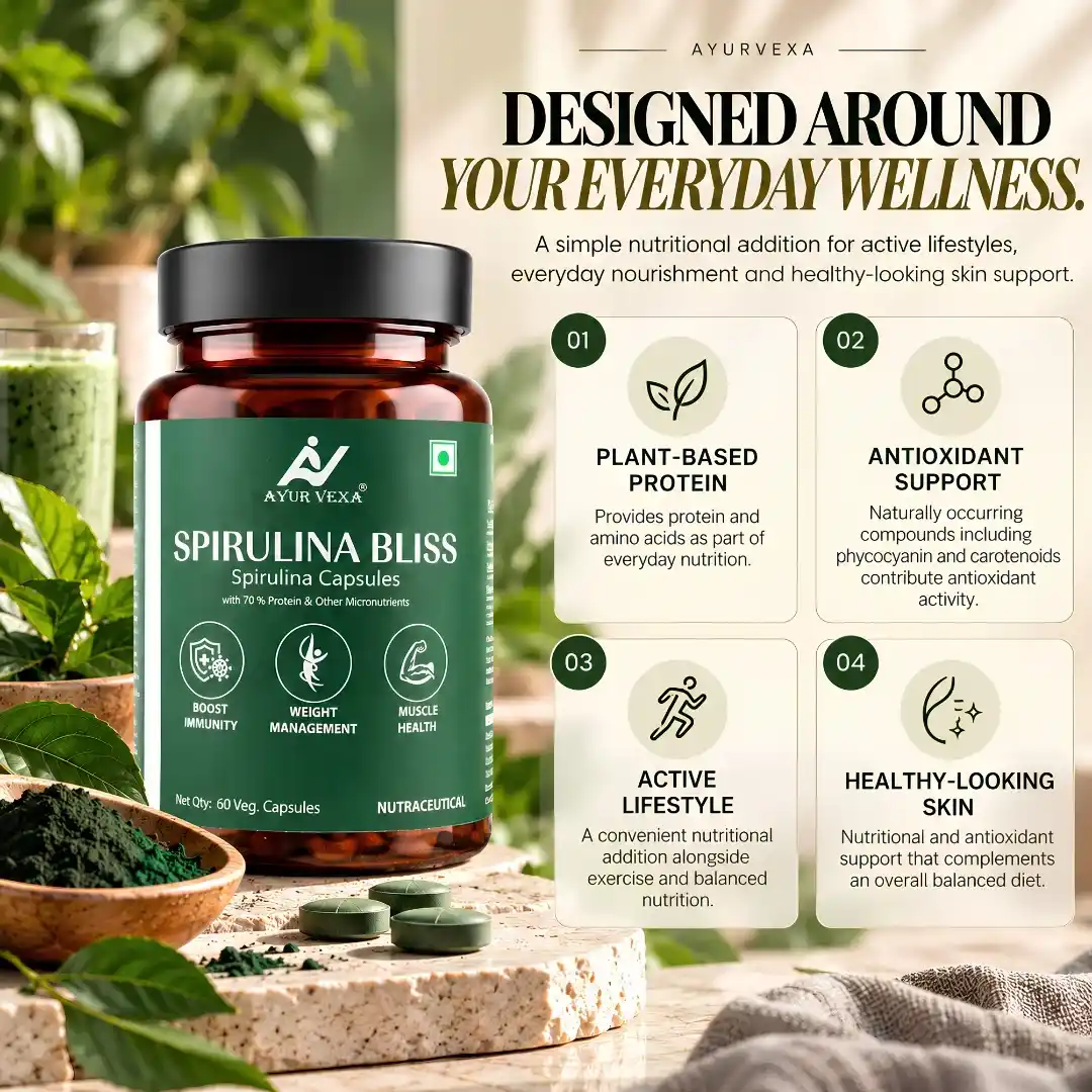 Ayurvexa Spirulina Bliss – Spirulina For Skin Health - Image 3