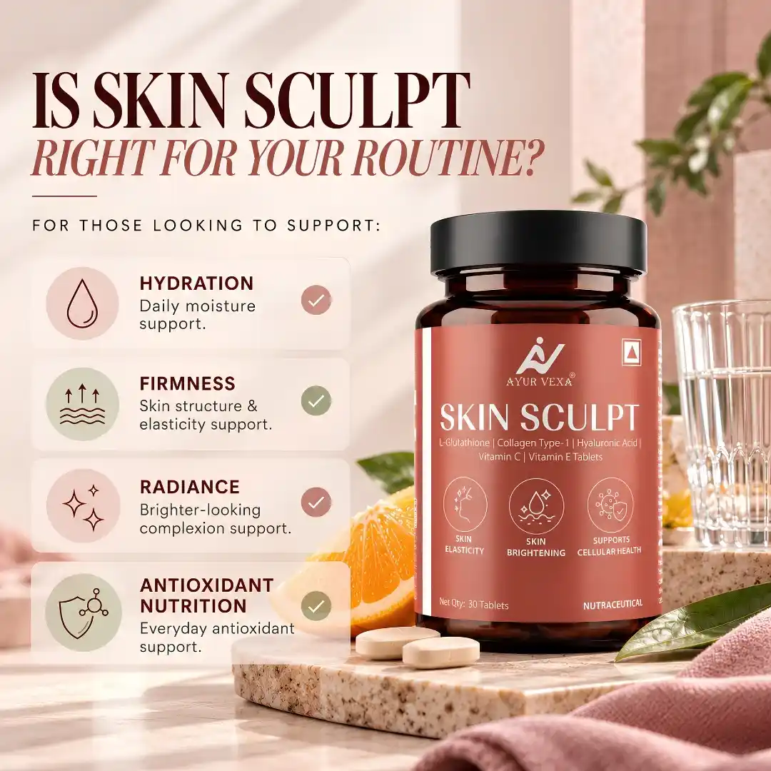 Ayurvexa Skin Sculpt – Skin Radiance Supplement - Image 3