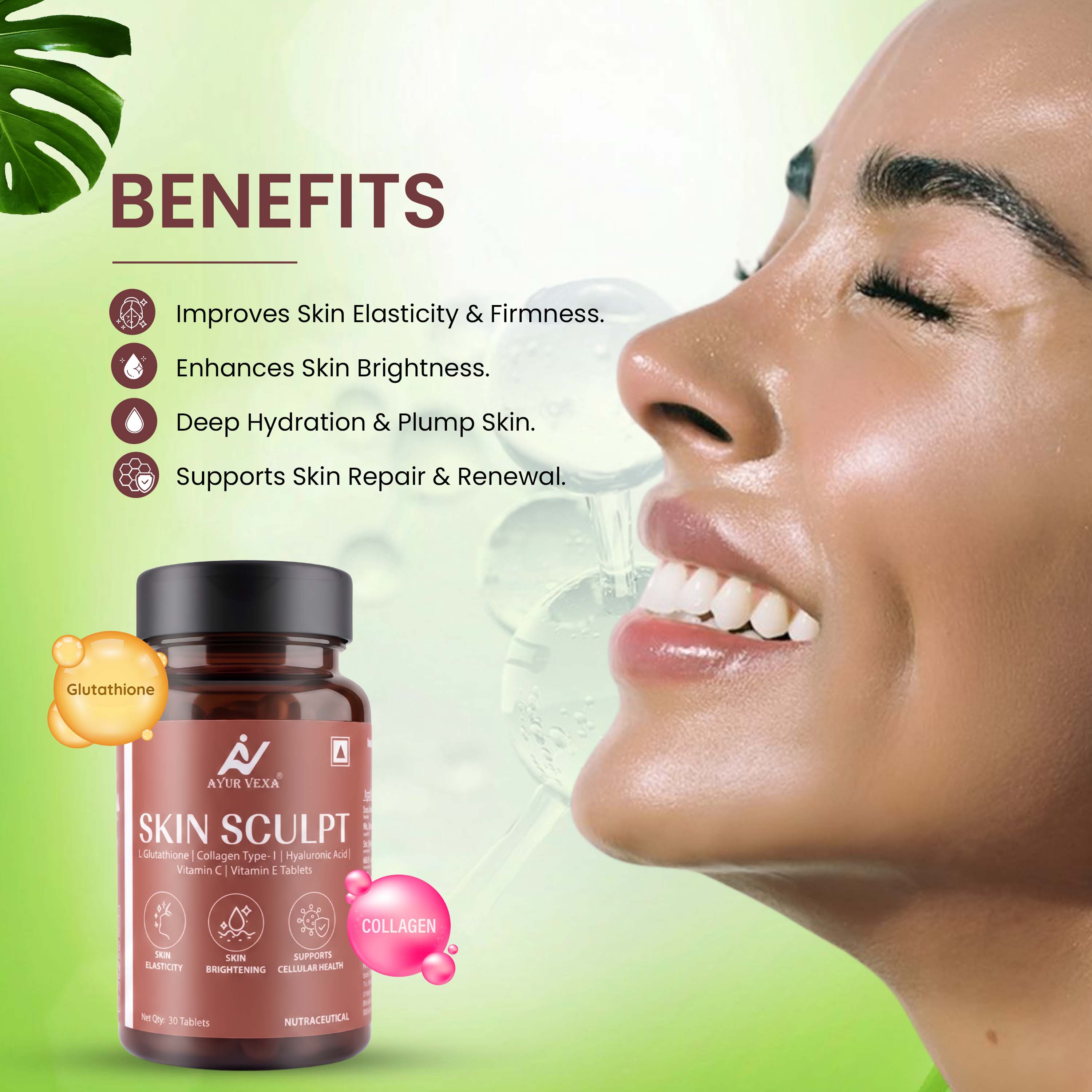 Ayurvexa Skin Sculpt – Skin Radiance Supplement - Image 5