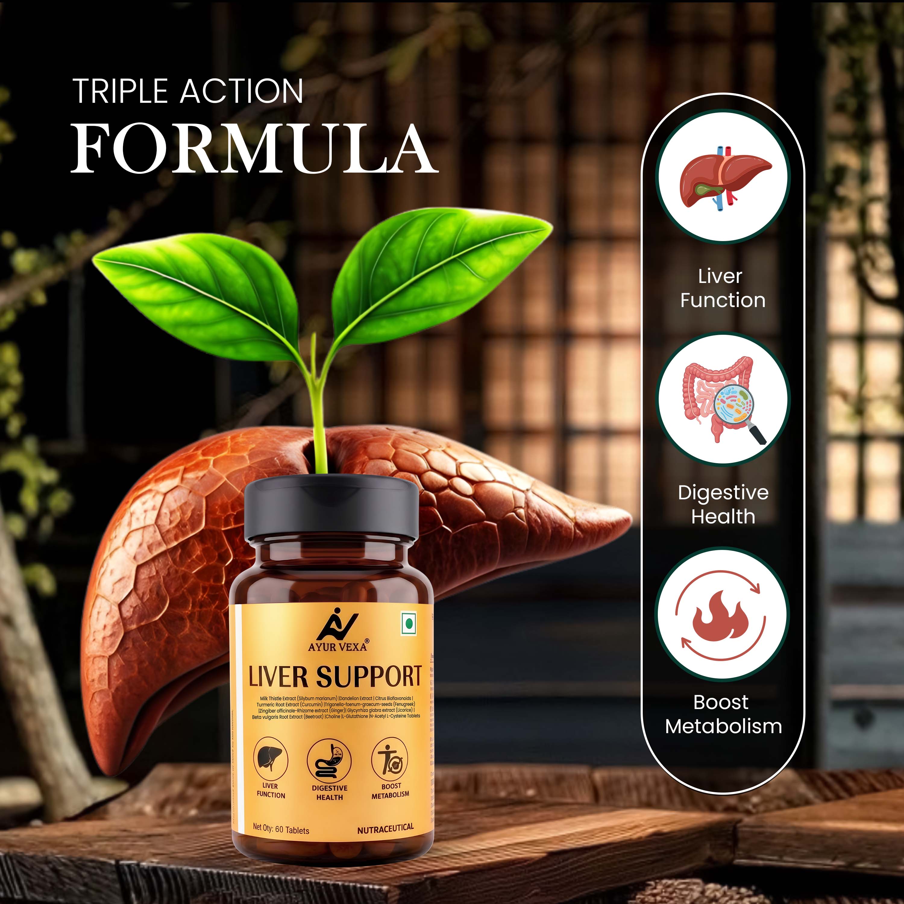 Ayurvexa Liver Support – Advanced Liver Detox Supplement - Image 3