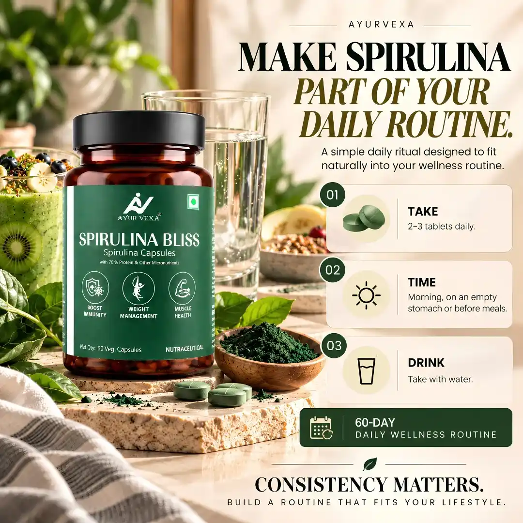 Ayurvexa Spirulina Bliss – Spirulina For Skin Health - Image 5